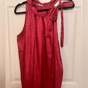 Hot pink animal print tank